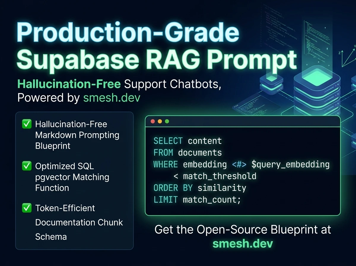 Production-Grade Supabase RAG Prompt